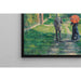 Reproduktion af maleriet Chemin Montant - Gustave Caillebotte