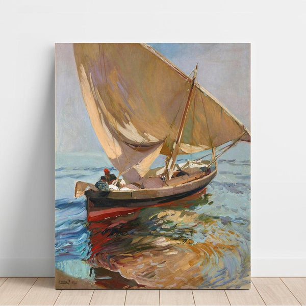 Reproduktion af maleriet Chemin de la pêche, Valence - Joaquín Sorolla