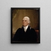 James Madison - Chester Harding — indrammet kunstværk på væggen