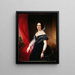 Portrait af Mme Quincy - Chester Harding — indrammet kunstværk på væggen