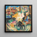 Heste - Alice Bailly — indrammet kunstværk på væggen