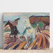 Reproduktion af maleriet af Heste under pløjning - Edvard Munch