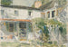 Baggrunden af det gamle hus - Childe Hassam — visning af kunstværket