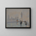 maleriet Le Palais de Westminster et Big Ben - Childe Hassam — indrammet kunstværk på væggen