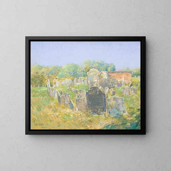 Cimetière colonial à Lexington - Childe Hassam — indrammet kunstværk på væggen