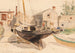 Fiskerhuse Swampscott - Childe Hassam — visning af kunstværket