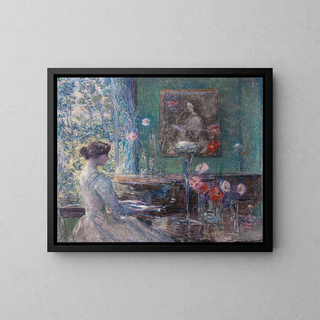 Improvisation - Childe Hassam — indrammet kunstværk på væggen