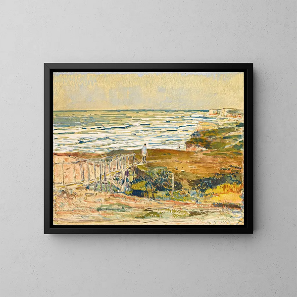 Pêcheur de Montauk - Childe Hassam — indrammet kunstværk på væggen