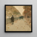 Quai du Louvre - Childe Hassam — indrammet kunstværk på væggen