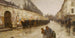 et regnskyl på Bonaparte-gaden - Childe Hassam — visning af kunstværket