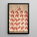 Reproduktion af maleriet Portræt af buddhistiske munke fra Obaku-sekten - Qing-dynastiet i Kina