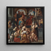 Christ velsignende de små børn: Lad de små børn komme til mig - Jacob Jordaens — indrammet kunstværk på væggen