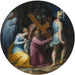 Christ bærer korset - Giovanni Battista Naldini — vist i et interiør