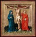 Christ på korset med Jomfru Maria og Johannes - Anonym — visning af kunstværket