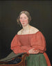 Portrait af kunstnerens søster Cecilie Margrethe Petersen født Købke - Christen Købke — visning af kunstværket