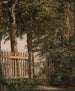 La porte du jardin de la maison des artistes à Blegdammen - Christen Købke — visning af kunstværket