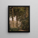 La porte du jardin de la maison des artistes à Blegdammen - Christen Købke — indrammet kunstværk på væggen