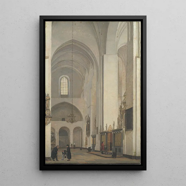 Reproduktion af maleriet af Aarhus Domkirkes korsarm - Christen Købke