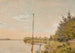 Vue depuis Dosseringen près du lac Sortedam en direction de Nørrebro, Étude - Christen Købke — visning af kunstværket