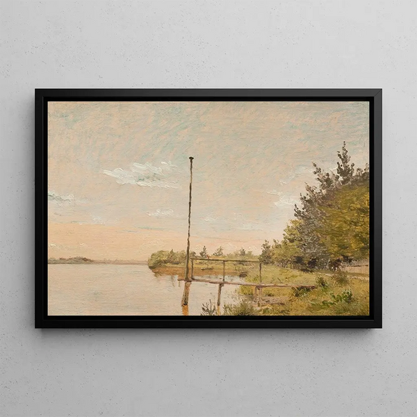 Christen Kbke - View from Dosseringen near the Sortedam Lake Looking Towards Nrrebro Study.webp