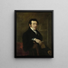Portrait af Anthonie van der Hout - Christiaan Julius Lodewijk Portman — indrammet kunstværk på væggen