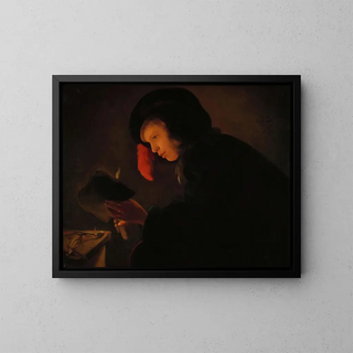 Christiaen Jansz Dusart - Young Man by Candlelight.webp