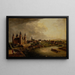 Vue d'Aschaffenburg - Christian Georg Schütz l'Ancien — indrammet kunstværk på væggen