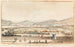 Vue af byen Genève fra en del af Voirons-bjerget, Môle des Glacières og en del af Salève set fra Petit-Saconnex - Christian Gottlieb Geissler — visning af kunstværket