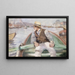 Regarde devant, port de Bergen - Christian Krohg — indrammet kunstværk på væggen