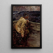 Reproduktion af maleriet Veille de nuit - Christian Krohg