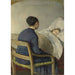 Reproduktion af maleriet Mor ved barnets hoved - Christian Krohg