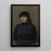 Portrait de Jossa - Christian Krohg — indrammet kunstværk på væggen