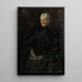 Portrait af fru Betsy Gude - Christian Krohg — indrammet kunstværk på væggen
