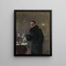 Portrait af maleren Gerhard Munthe - Christian Krohg — indrammet kunstværk på væggen