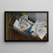 Tulla, kunstnerens barnebarn - Christian Krohg — indrammet kunstværk på væggen