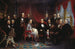 Washington Irving og hans litterære venner i Sunnyside - Christian Schussele — visning af kunstværket