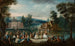 Festivités dans un parc - Christian Wilhelm Ernst Dietrich — visning af kunstværket
