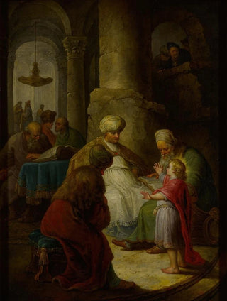 Christian Wilhelm Ernst Dietrich - Young Christ among the doctors in the temple.webp