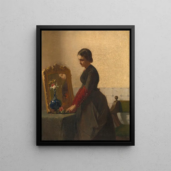 La sœur de la mariée - Christoffel Bisschop — indrammet kunstværk på væggen