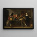 genre scene i en taverne - Christoffel Jacobsz van der Laemen — indrammet kunstværk på væggen