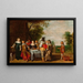 Compagnie à table dans un parc - Christoffel Jacobsz van der Lamen — indrammet kunstværk på væggen