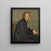 Bertel Thorvaldsen den danske billedhugger - Christoffer Wilhelm Eckersberg — indrammet kunstværk på væggen
