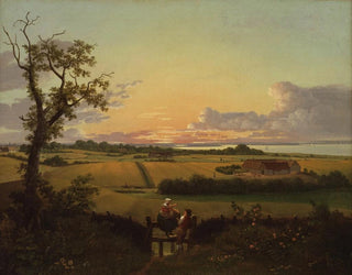 Landskabsmaleri med passage, øen Mn - Christoffer Wilhelm Eckersberg — visning af kunstværket