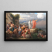 Moses, der lader Rødehavet vende tilbage, og Faraos hær bliver oversvømmet - Christoffer Wilhelm Eckersberg — indrammet kunstværk på væggen