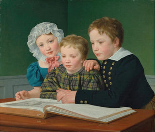 Portrait af børnene af CF Holms: Adam, Vilhelm, Pauline, Frederikke og Johan Chr Julius - Christoffer Wilhelm Eckersberg — visning af kunstværket