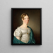 Portrait af en dame - Christoffer Wilhelm Eckersberg — indrammet kunstværk på væggen