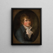 Selvportræt - Christoffer Wilhelm Eckersberg — indrammet kunstværk på væggen