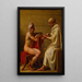 Socrate og Alcibiades - Christoffer Wilhelm Eckersberg — indrammet kunstværk på væggen