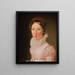 Suzanne Juel, svigerinden af kunstneren, som senere blev hans tredje kone - Christoffer Wilhelm Eckersberg — indrammet kunstværk på væggen