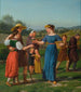 Dækningsstørrelse: 50 x 60 cm Kunsttryk af "La Jeune Fille de Loin" efter Schiller's digt - Christoffer Wilhelm Eckersberg — visning af kunstværket